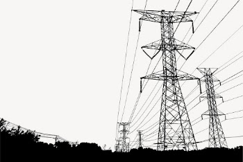 Transmission tower silhouette background, environment | Free Vector - rawpixel