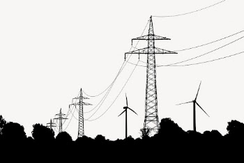 Transmission tower silhouette border, environment | Free Vector - rawpixel