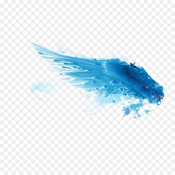 Transparency and translucency Drop Download Blue - Blue water wings 