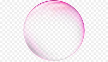 Transparency and translucency - Rose red transparent bubble effect element 