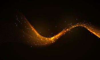 Transparent background with golden wave Free Vector