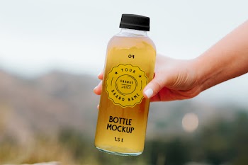 Transparent Bottle Mockup 04 your orange juice name &rand ottle ckup 1.5 l 