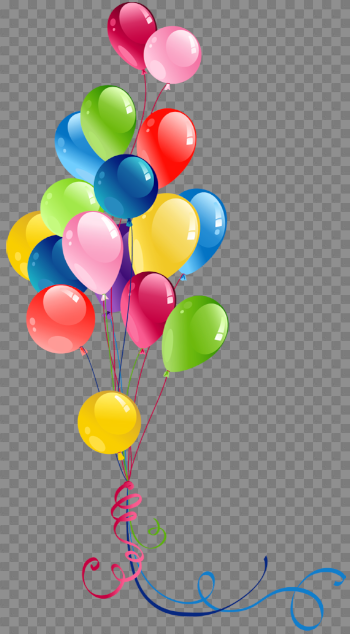 Transparent Bunch Balloons Clipart | Pretty Things | Birthday ...