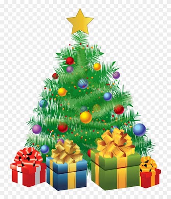 Transparent Christmas Green Tree With Gifts Png Picture - Christmas Tree With Gifts Animated