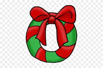 Transparent Christmas Wreath Clipart - Merry Christmas Clip Art