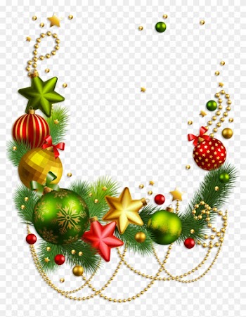 Transparent Clip Art Christmas Decorations - Christmas Border Transparent Png
