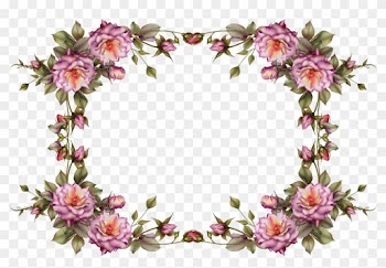 Transparent Clipart Image Flower Photo Frame Tansparent - Flower Frame With Transparent Background
