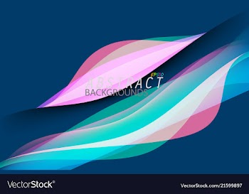 Transparent colors abstract vector image
