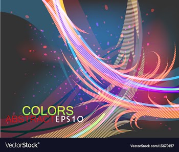 Transparent colors dark style vector image