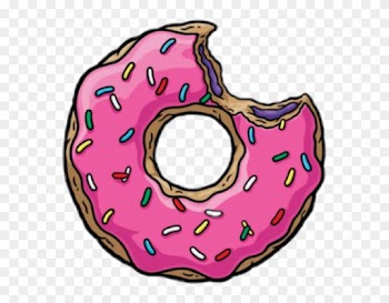 Transparent Doughnut - Simpsons Donut Png