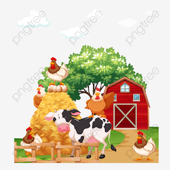 Transparent european and american cartoon farm PNG Format Image ...