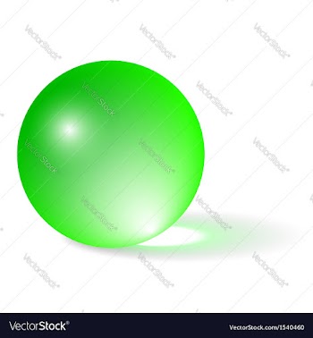 Transparent Green Sphere vector image