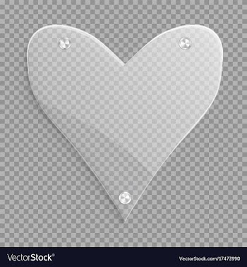  					Transparent heart with a conical gradient vector image														