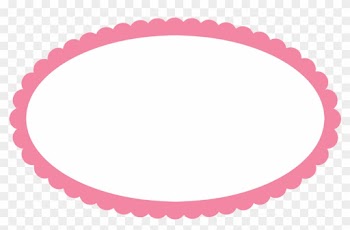 Transparent Oval Border Frames - Frame Oval Rosa Png
