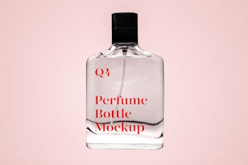 Transparent Perfume Mockup q4 perfume bottle mckup 