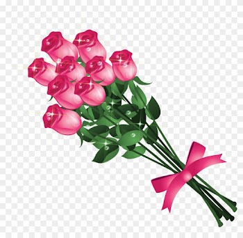 Transparent Pink Roses Bouquet Png Clipart Picture - Good Afternoon My Friend