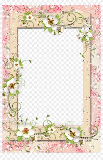 Transparent Png Frames - White Flowers Borders Hd