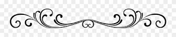 Transparent Scroll Border Clip Art Black Scroll With - Design Single Line Border