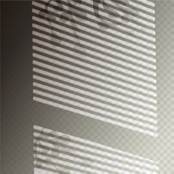 Transparent shadows overlay effect with window blinds Free Vector