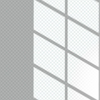 Transparent window shadows overlay effect Free Vector