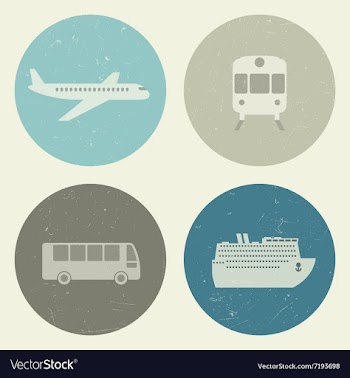  					Transport grunge icons vector image														