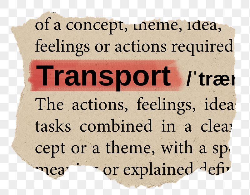 Transport png word sticker, torn | Free PNG - rawpixel