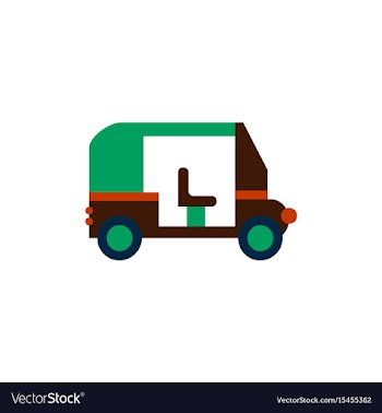Transportation golf cart flat icon vector image