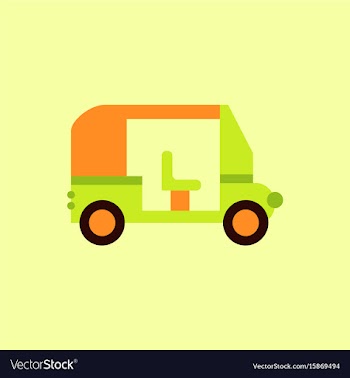 Transportation golf cart flat icon vector image
