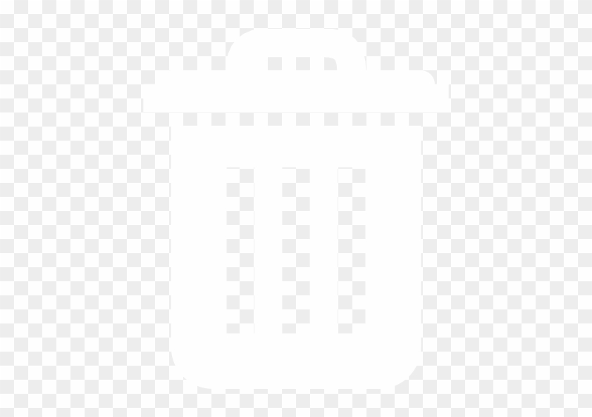 Trash Can Icon White