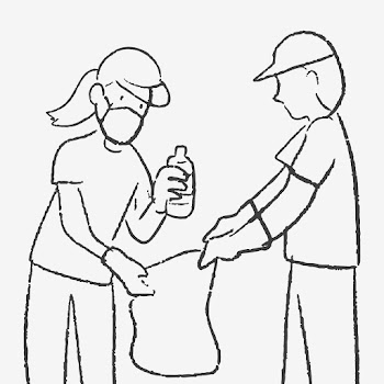 Trash collecting doodle, eco-friendly concept | Free stock illustration | High Resolution graphic
