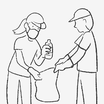 Trash collecting doodle psd, eco-friendly… | Free stock illustration | High Resolution graphic