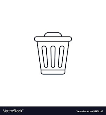 trash container creative icon from recycling