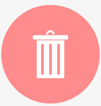 Trash, Icon - Recycle Bin Circle Icon - Free Transparent PNG ...