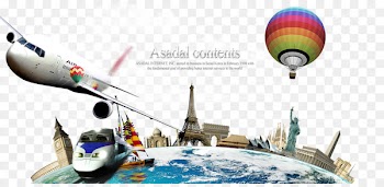 Travel Advertising Service - Around the World Travel posters PSD 