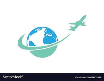 travel agency and air logo design