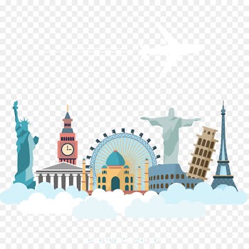 Travel Agent Package tour Monument Landmark - Airplane Holiday Travel and World Monuments 