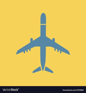 Travel airplane vector image