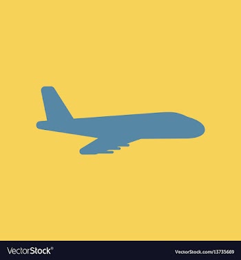 Travel airplane vector image