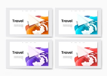 Travel and leisure informational website grap.. | Free stock vector - 458397
