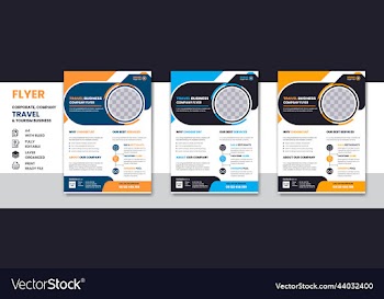 travel and tour business company poster or flyer
