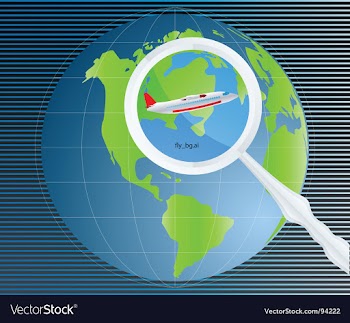 Travel background vector image