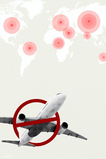 Travel ban during coronavirus pandemic background | Free  illustration - 2312427