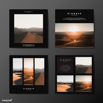 Travel blog design template | Free stock vector - 575173