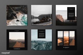 Travel blog design template | Free stock vector - 575192