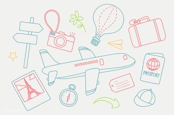 Travel doodle icons illustration | Free stock vector - 936651
