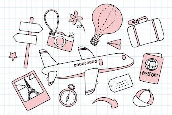Travel doodle icons illustration | Free stock vector - 936660