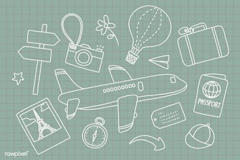 Travel doodle icons illustration | Free stock vector - 936670
