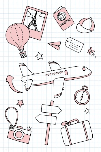 Travel doodle icons illustration | Free stock vector - 936677