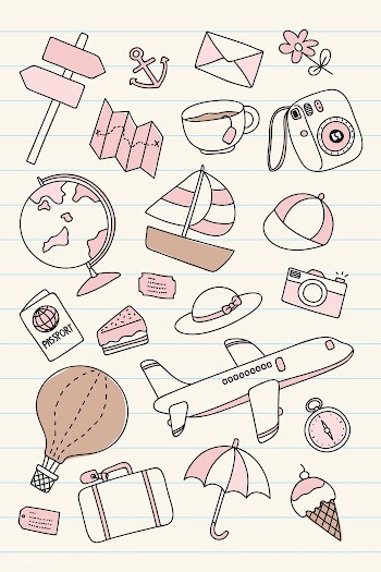 Travel doodle icons illustration | Free stock vector - 936685