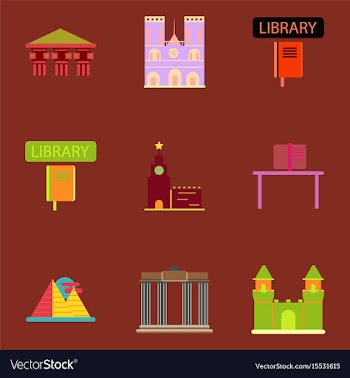 Travel famous monuments of world history book vector image